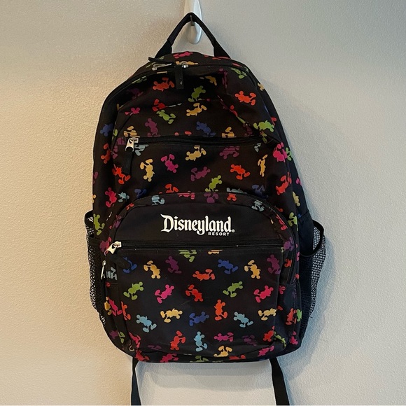 Disney | Bags | Disneyland Resort Rainbow Mickey Mouse Large Backpack ...
